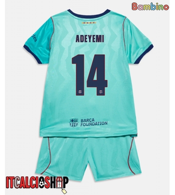 Barcelona Karim Adeyemi #14 Terza Maglia Bambino 2026-27 Manica Corta (+ Pantaloni corti)